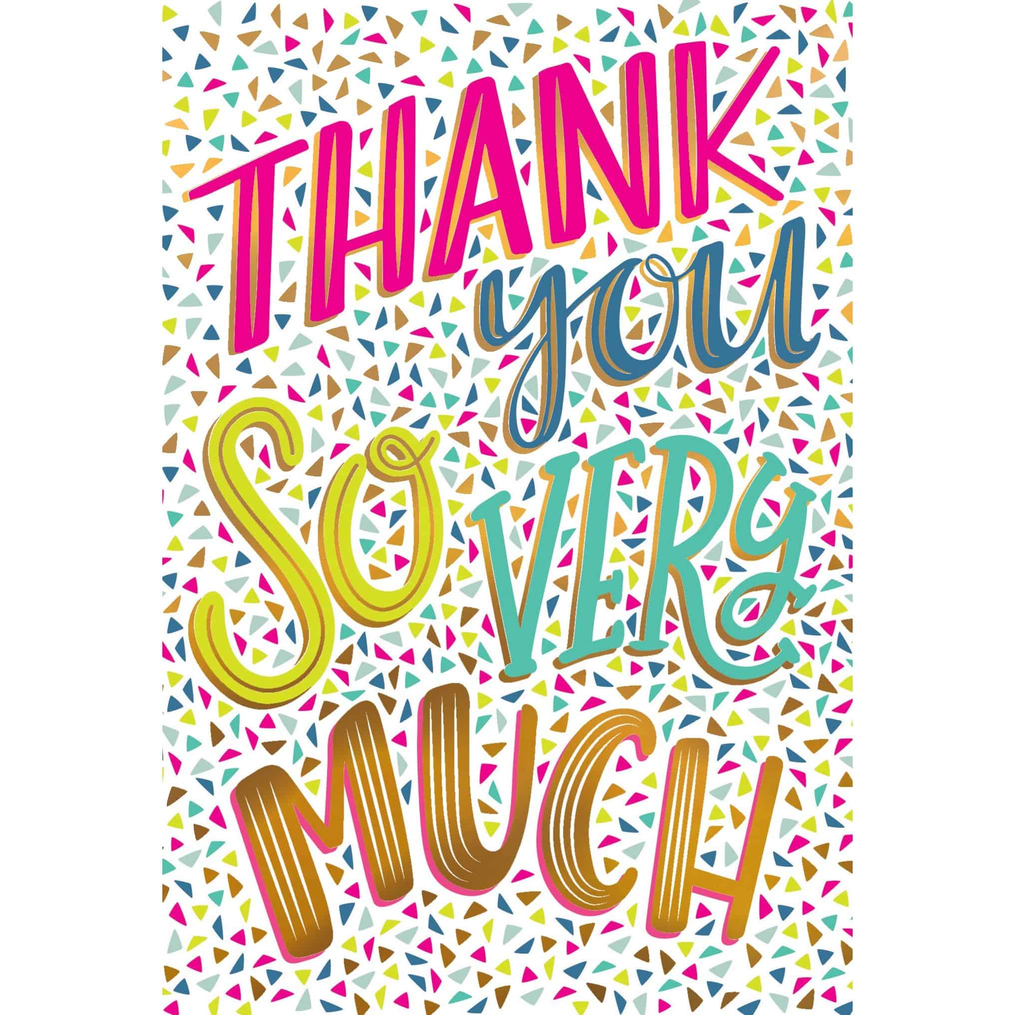 Pictura thank you card from the Everyday Cards collection featuring elegant design and heartfelt "Thank You So Much" message.